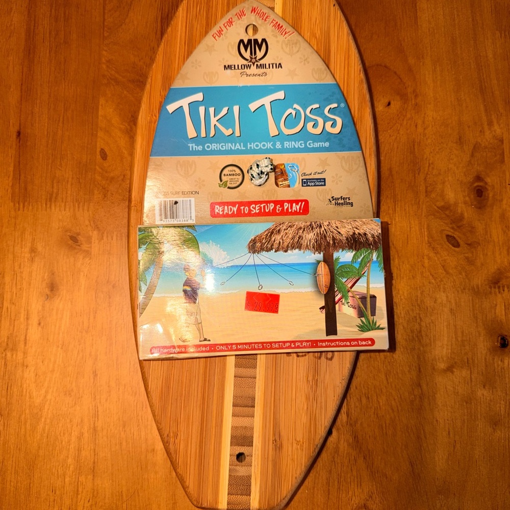 Tiki Toss Hook & Ring Game - Brown